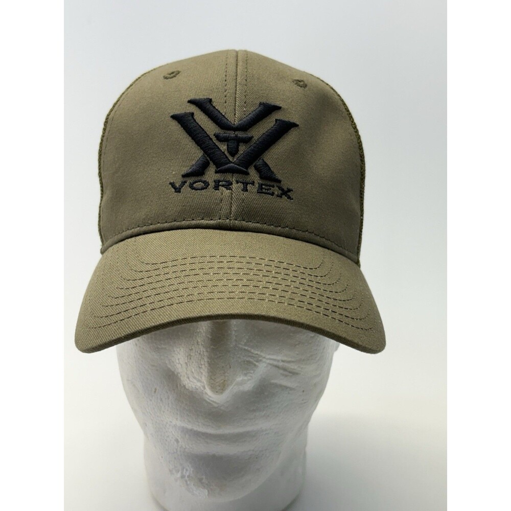 Vortex Optics Hat Cap Snap Back Gray Trucker Mesh Embroidered Logo Hunting Mens